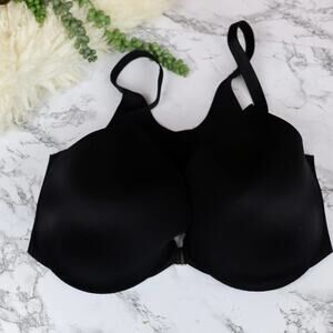 Soma Black Vanishing Back Full Coverage Front Closure Plunge Underwire Bra 34G